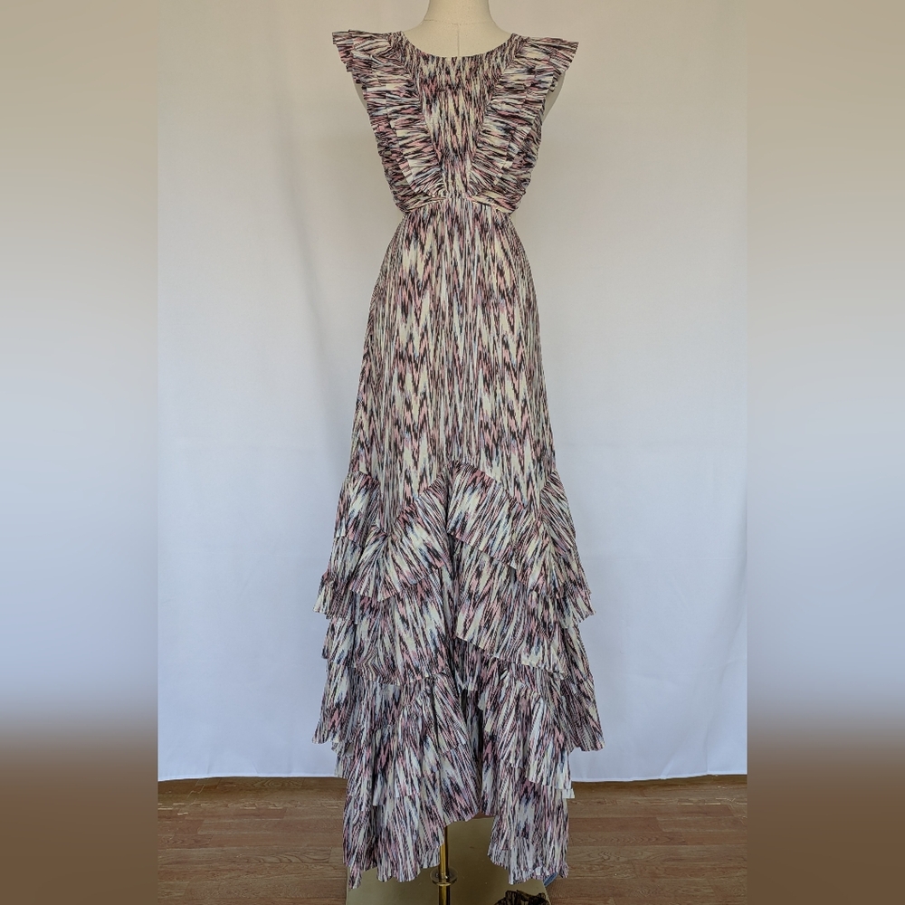 Magali Pascal Ruffled Cut-Out Maxi Dress - Picture 4 of 12